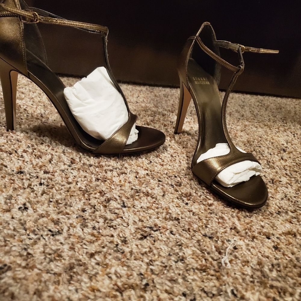 Stuart Weitzman t strap heels